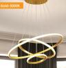 CROWN 3-RING PENDANT BLACK OR GOLD